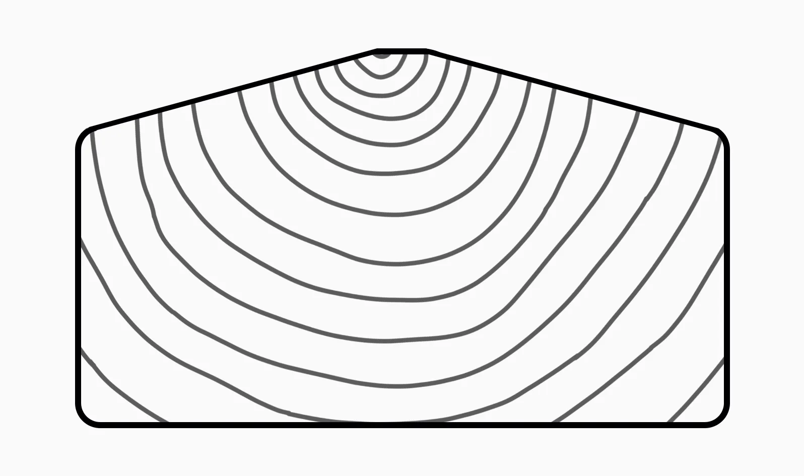 Profilgrafik für die Unterkonstruktion der Terrassendielen